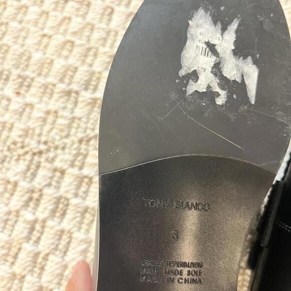 Tony Bianco Zac Black Hi Shine Loafers - Picture 5 of 5